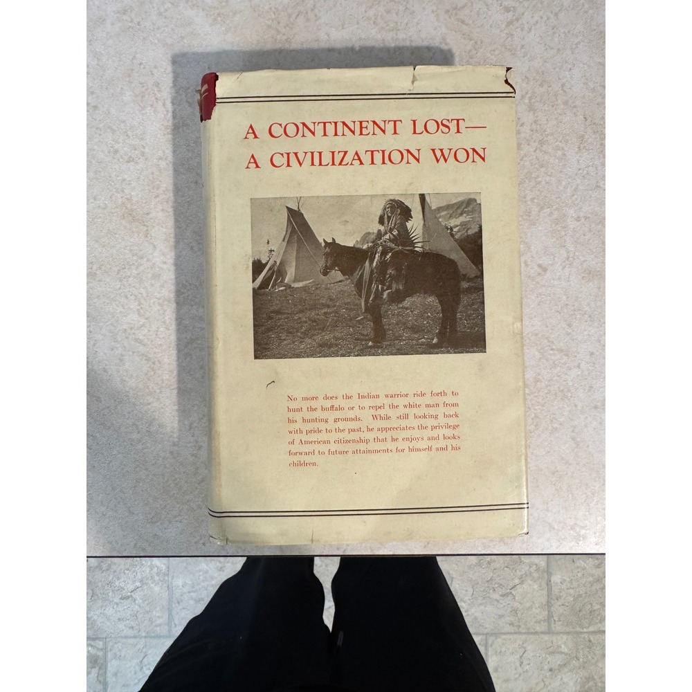 A Continent Lost A Civilization Won J.P. Kinney 1937 Johns Hopkins Press 1st Ed